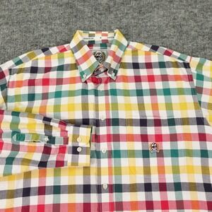 Cinch‎ Shirt Mens Large Multicolor Plaid Long Sleeve Button Front Western Rodeo